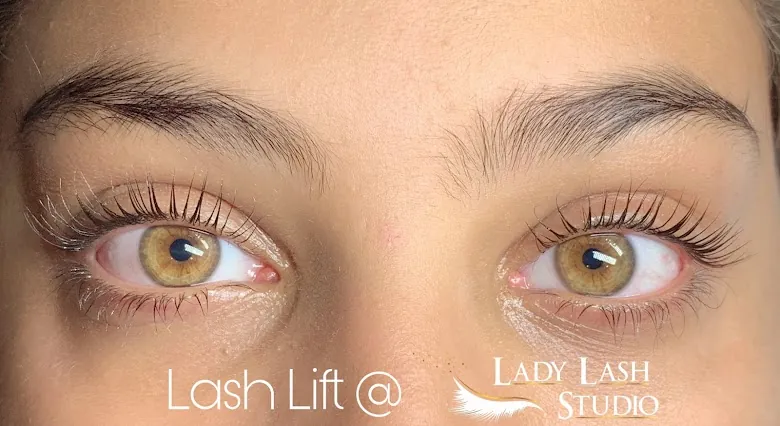 Lash lift and tint result by Lady Lash Studio