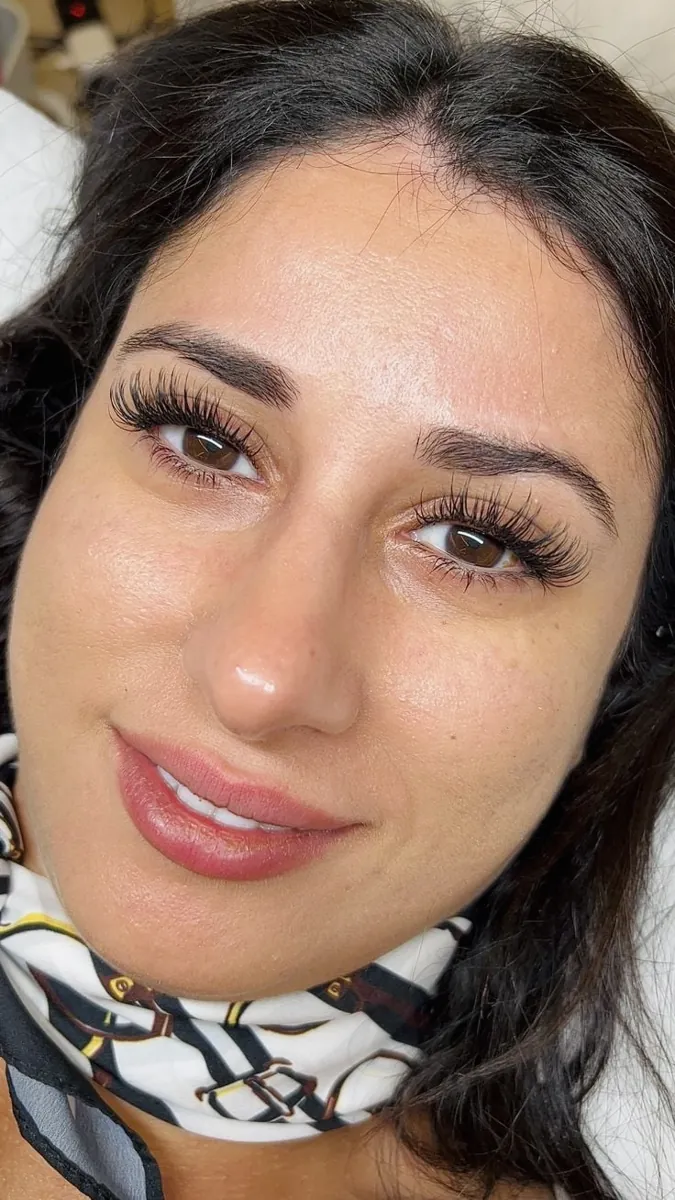 Wet look lash extensions by Lady Lash Studio