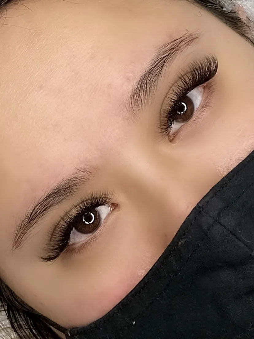 Hybrid lash work by Lady Lash Studio