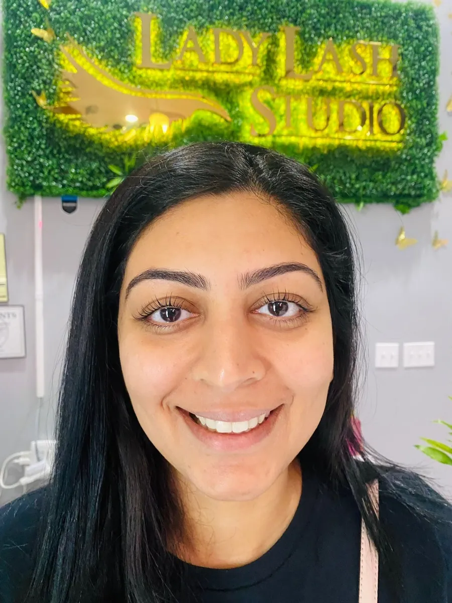 Lash lift and tint result by Lady Lash Studio