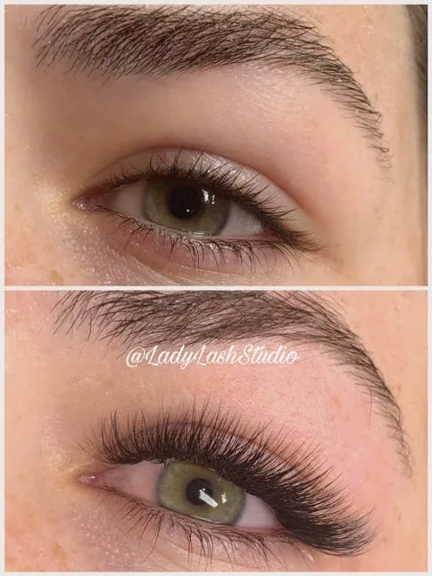 Eyelash extension set by Lady Lash Studio, Sugar Land, TX