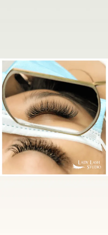 Eyelash extension client work, Lady Lash Studio Sugar Land TX