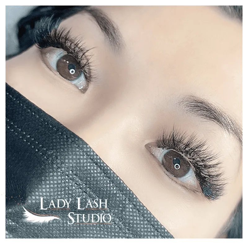 Eyelash extension results by Lady Lash Studio, Sugar Land, TX