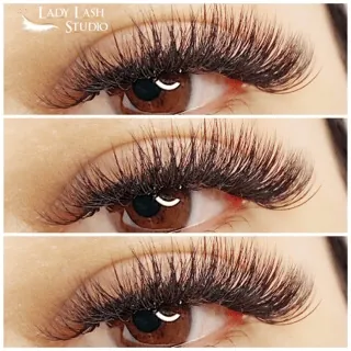 Volume lash work by Lady Lash Studio