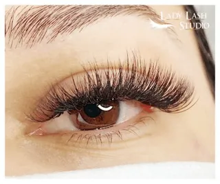 Volume lash work by Lady Lash Studio