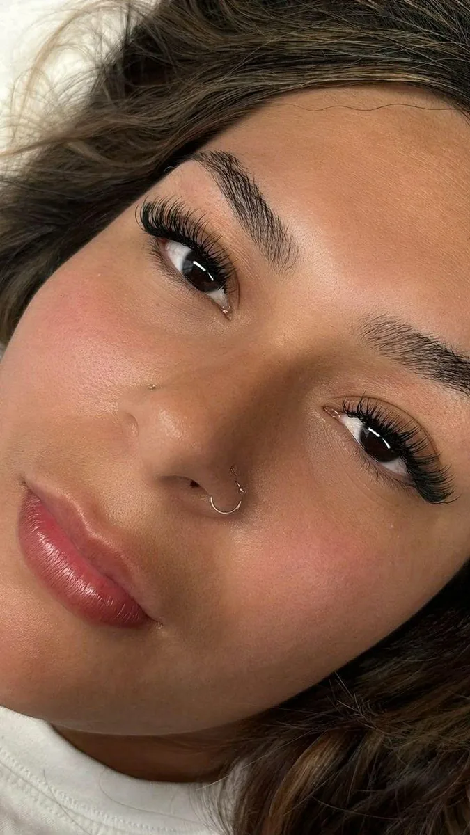 Wet look lash extensions by Lady Lash Studio