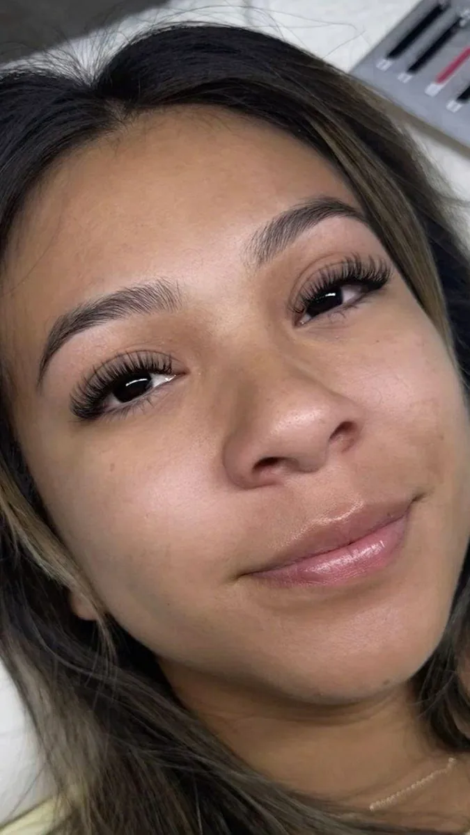 Wet look lash extensions by Lady Lash Studio