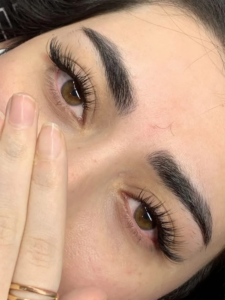 Wet look lash extensions by Lady Lash Studio