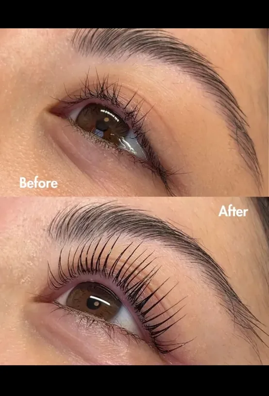 Lash lift and tint result by Lady Lash Studio