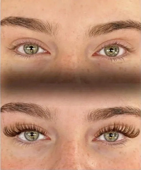 Color individual eyelash extensions